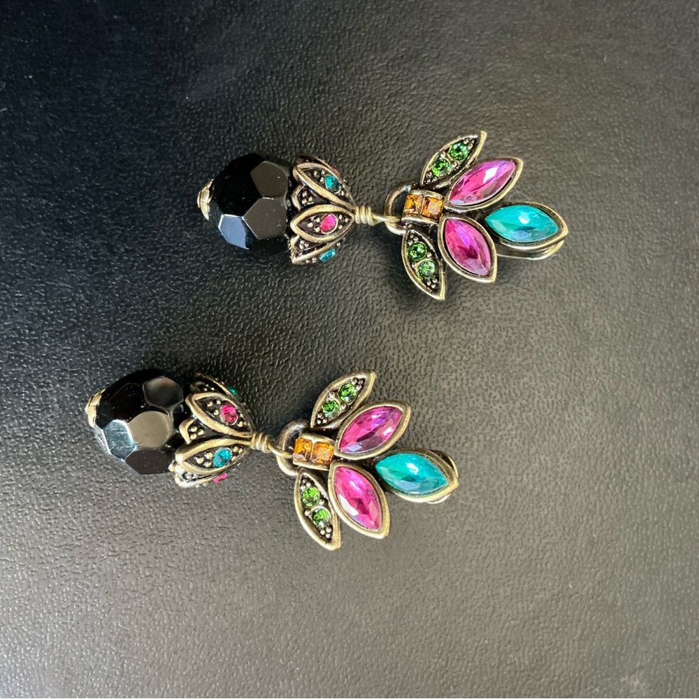 Heidi Daus Vibrant Jewel-Toned Earrings